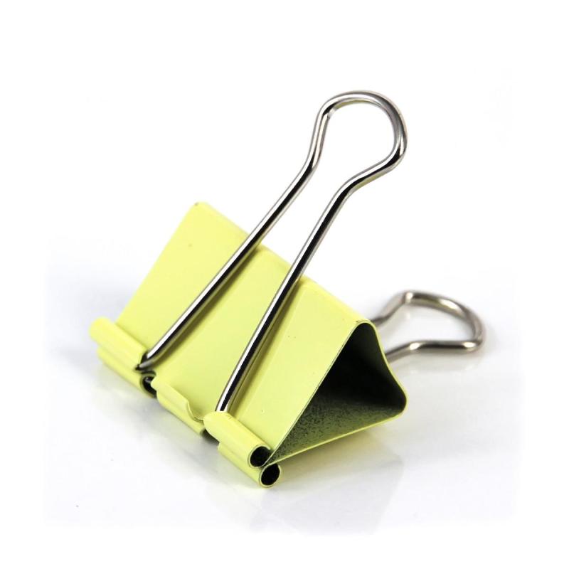 得力deli长尾夹8553彩色金属票夹燕尾资料夹子桌面办公多色可选适用广泛 夹力强劲24只(32mm)