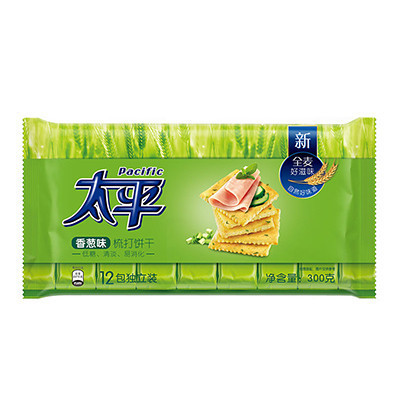 太平 梳打饼干（香葱口味）300g/袋（12包）