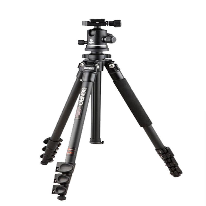 BENRO 百诺 A1580FB1 经典铝合金旋钮式 脚架套装 专业 单反 相机 稳定型 三脚架脚架折合高度572mm