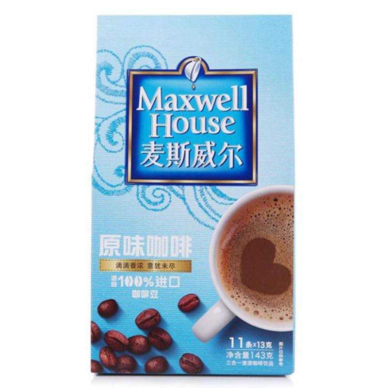 [苏宁易购超市]麦斯威尔三合一风味咖啡(原味)13g*11条/盒
