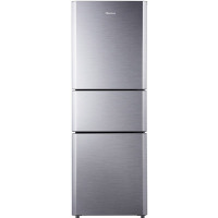 海信(Hisense)BCD-206D/Q1 206升 三门冰箱 独立三温区 中门软冷冻 低温补偿 一级能效 (拉丝银)
