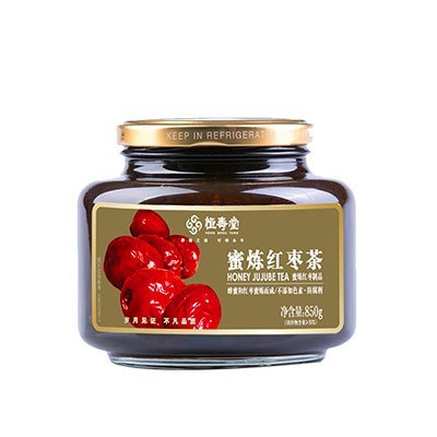 恒寿堂 蜜炼红枣茶 850g 大瓶装 果味冲饮