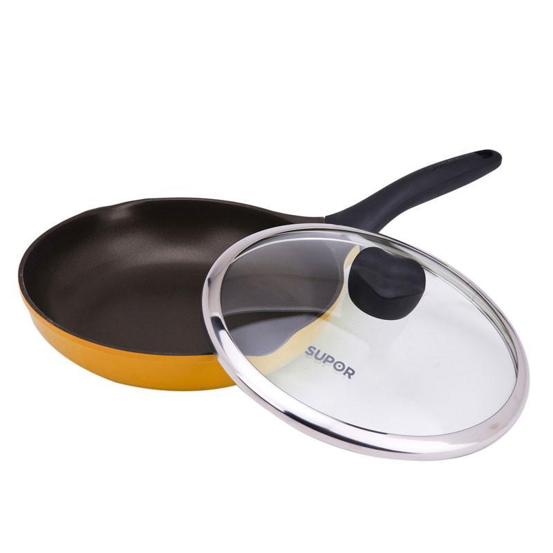 苏泊尔(SUPOR)不粘无油烟煎锅EJ26SP03(亮黄色)