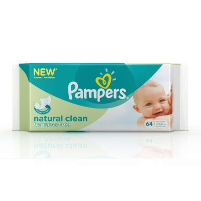 帮宝适(Pampers)正品自然纯净湿巾 64片(进口)