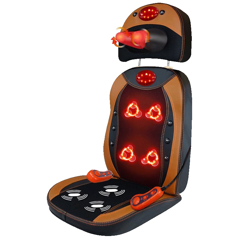 凯仕乐(KASRROW) 按摩垫 KSR-J189 颈椎腰背 立体贴合揉捏 简便热敷 按摩坐垫