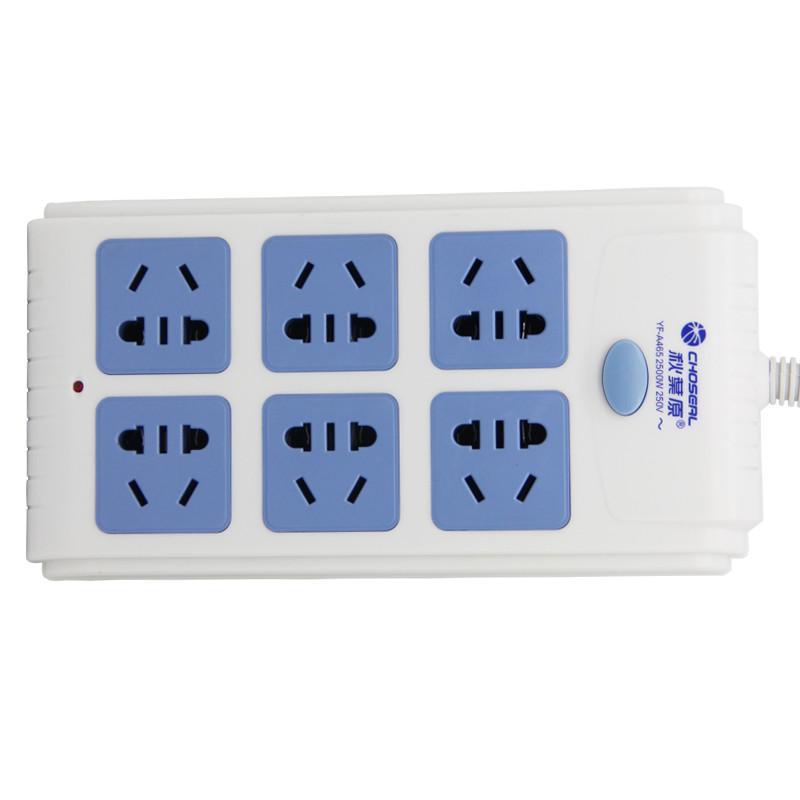 秋叶原 YFA465-5米 六孔总控新国标插座5米