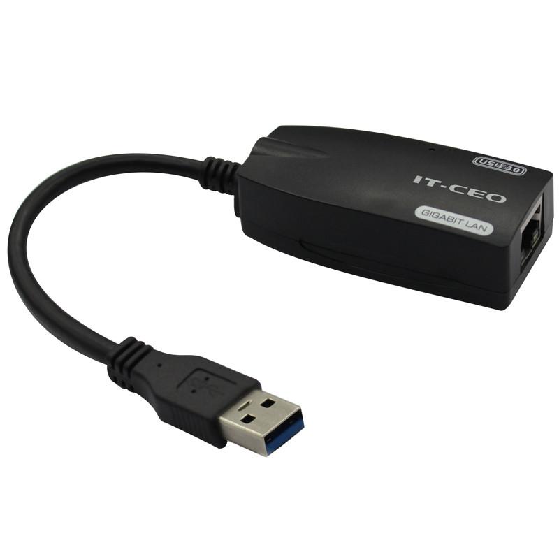 IT-CEO V5W3 USB3.0千兆有线网卡 USB转RJ45网络接口 黑色