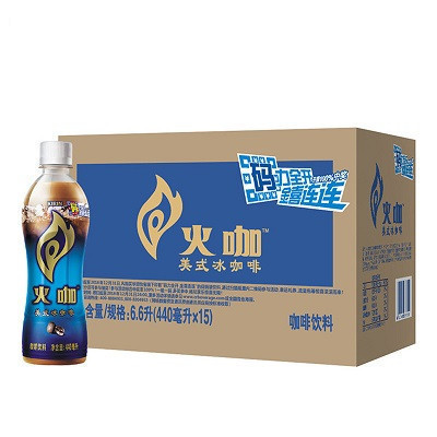 怡宝 麒麟 火咖 美式冰咖啡饮料 440ml*15 箱装
