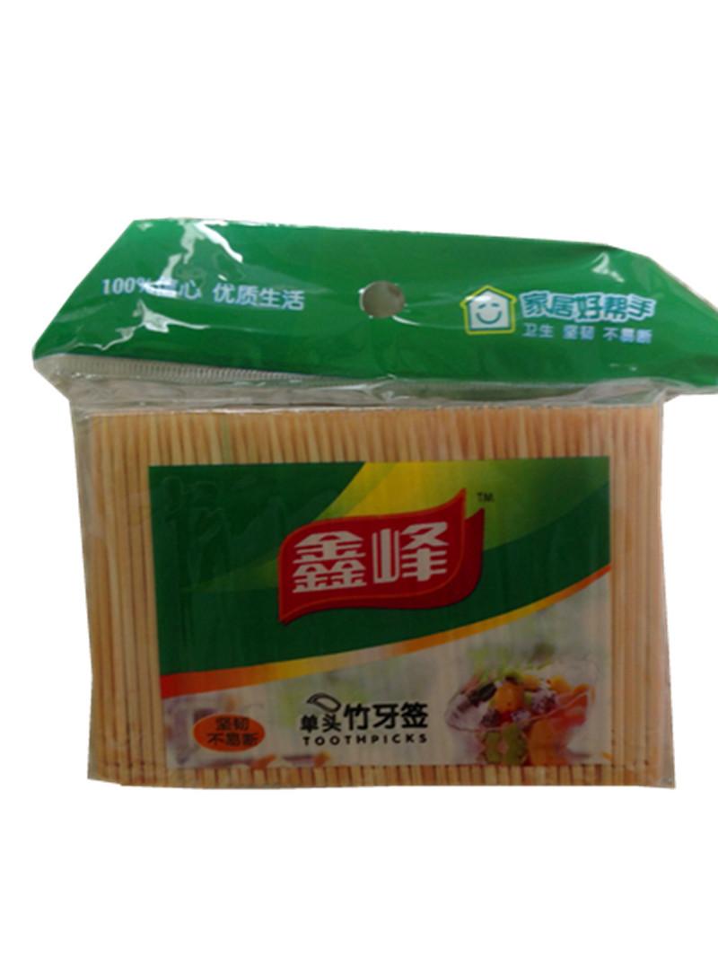鑫峰 竹制 4袋装 单头竹牙签