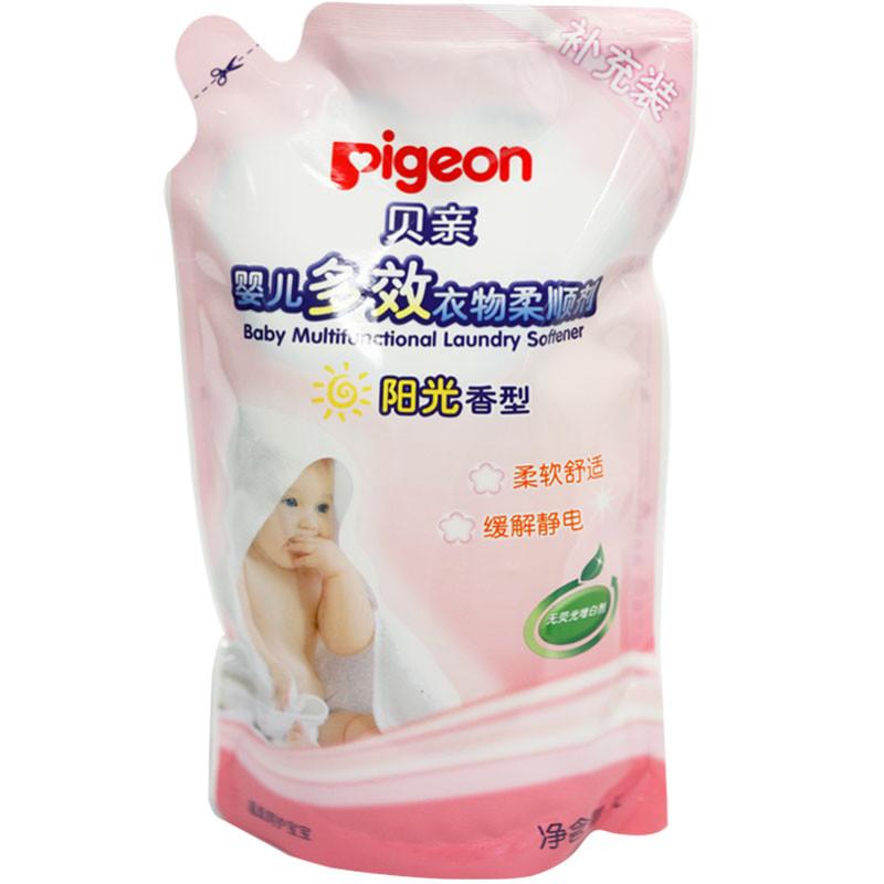 贝亲(Pigeon)婴儿多效柔顺剂(阳光香型)1L 补充装 MA61