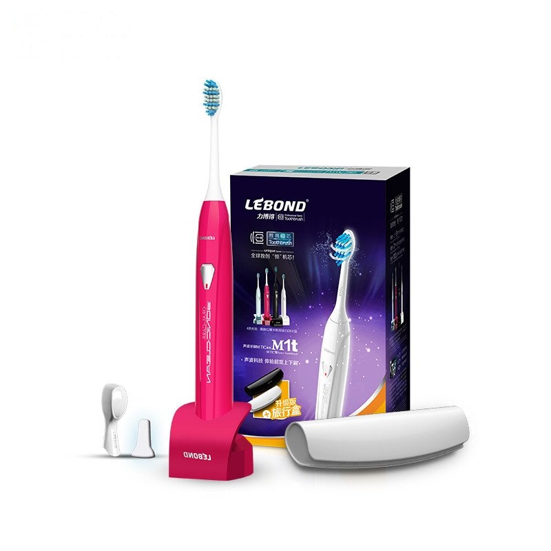 力博得(Lebond)M1声波电动牙刷(蔷薇红)升级版