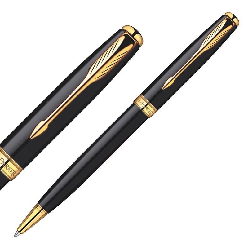 PARKER/派克 卓尔纯黑丽雅金夹原子笔 圆珠笔