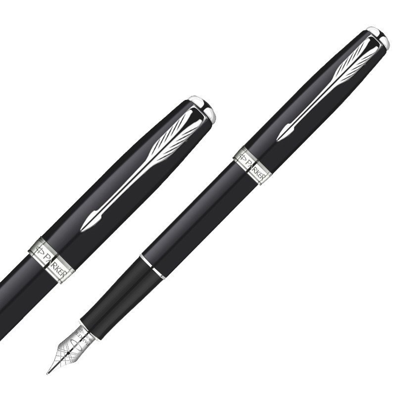 PARKER/派克 卓尔纯黑丽雅白夹墨水笔 钢笔