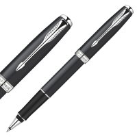 PARKER/派克 卓尔磨砂黒杆白夹宝珠笔 签字笔