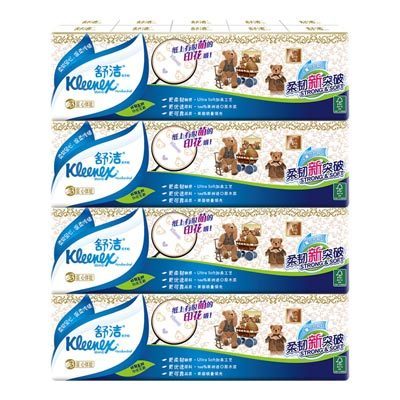 Kleenex舒洁小熊印花手帕纸3层40包