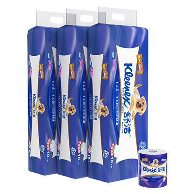 Kleenex舒洁卷筒卫生纸3层纯白30粒