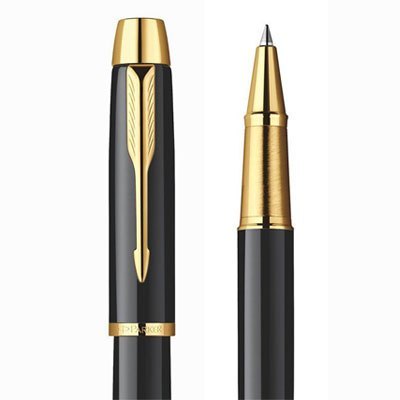 PARKER/派克 IM纯黑丽雅金夹宝珠笔