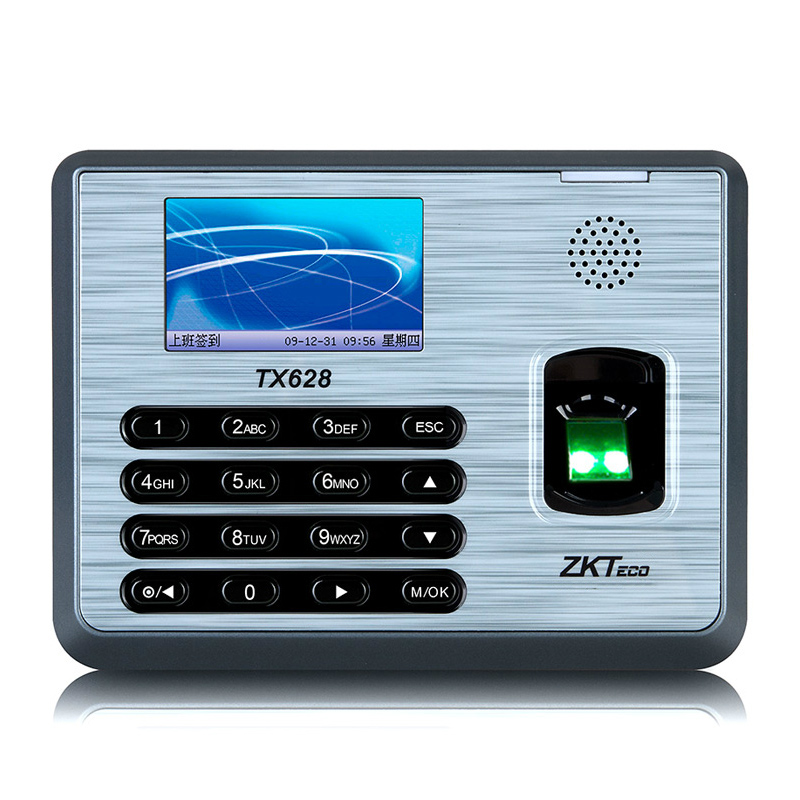 ZKTeco/中控智慧TX628指纹式考勤机签到机指纹机打卡机U盘网络下载包邮