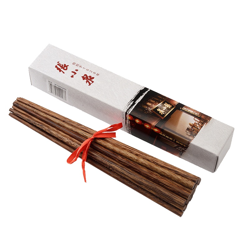 张小泉筷子W70005000鸡翅木十双装家庭套装无漆无蜡无油健康厨房筷子