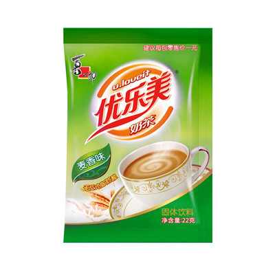 【苏宁易购超市】喜之郎优乐美（u.loveit）麦香味奶茶 22g/包