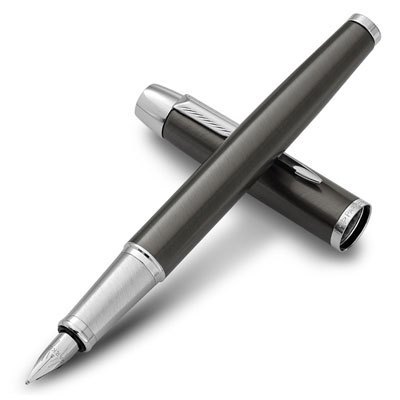 PARKER/派克 IM金属灰白夹墨水笔
