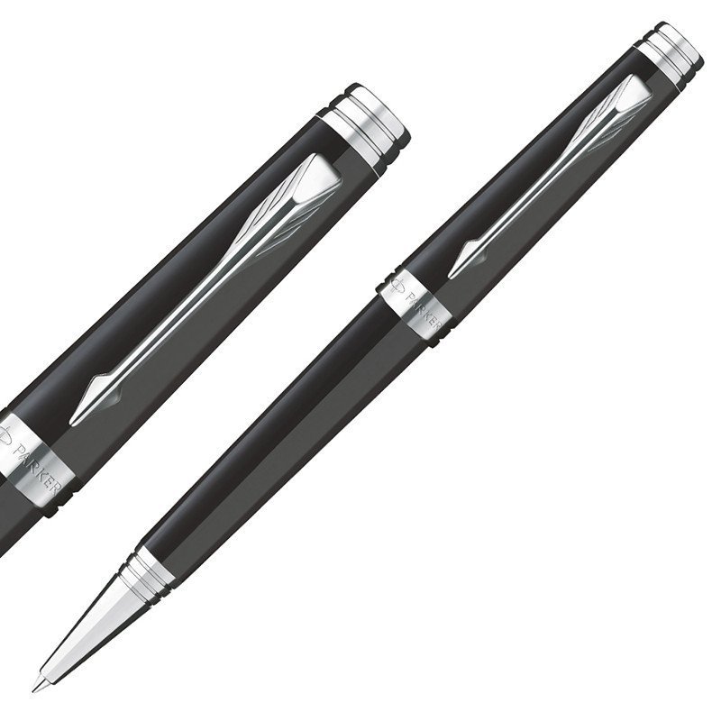 PARKER/派克 首席纯黑丽雅白夹原子笔