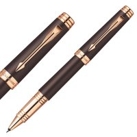 派克(PARKER)首席巧克力玫瑰金夹宝珠笔