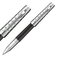 PARKER/派克 首席时尚纯黑丽雅白夹宝珠笔
