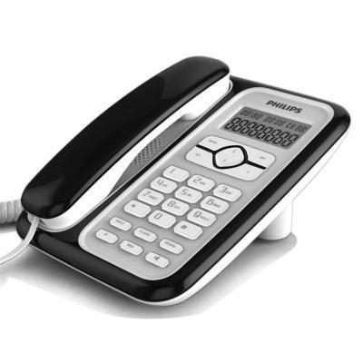 飞利浦(Philips)电话机CORD020 普通家用/办公话机/免电池/来电显示电话机有绳座机(黑色)