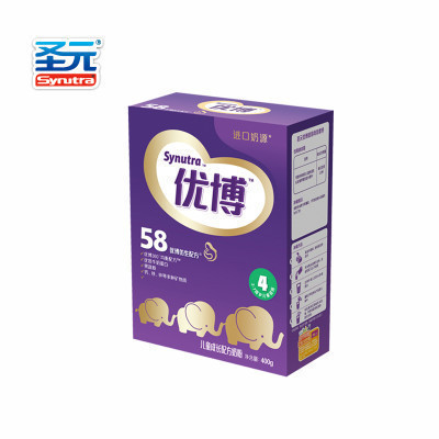 圣元(Synutra) 优博58 圣元优博4段(3-7岁)奶粉400g盒装