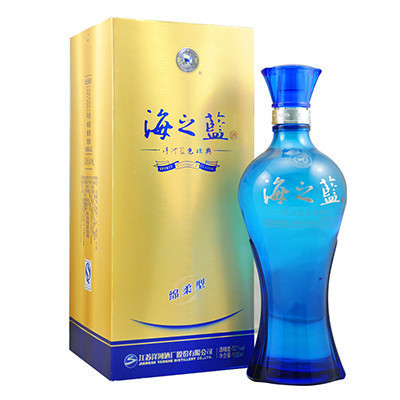 洋河(YangHe) 蓝色经典 海之蓝 52度 1000ml 单瓶装 浓香型白酒 口感绵柔