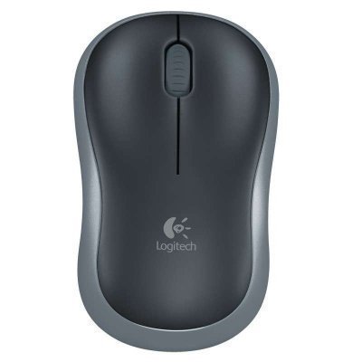 罗技(Logitech)M186无线光学鼠标USB台式机笔记本家用游戏办公通用 灰色