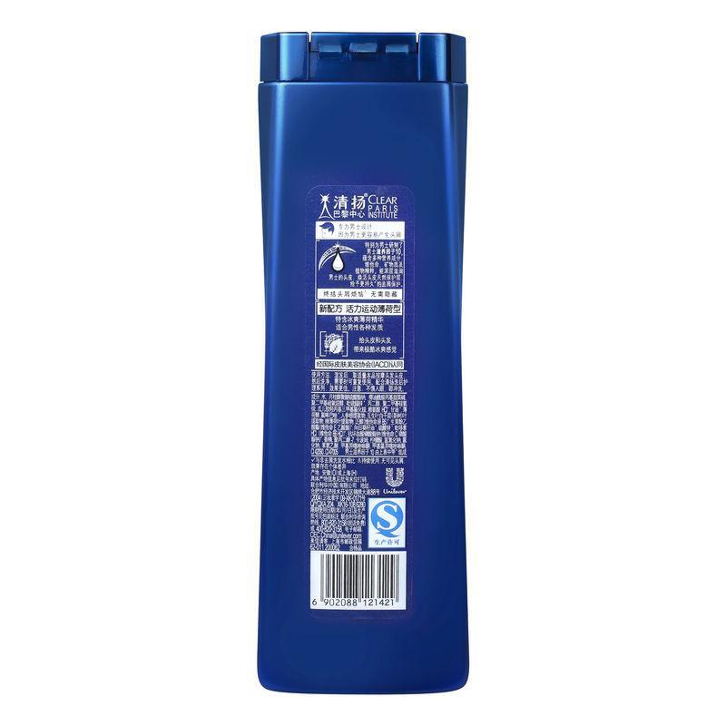 清扬 男士去屑洗发露 活力运动薄荷型 热火限量版3×400ml+韦德