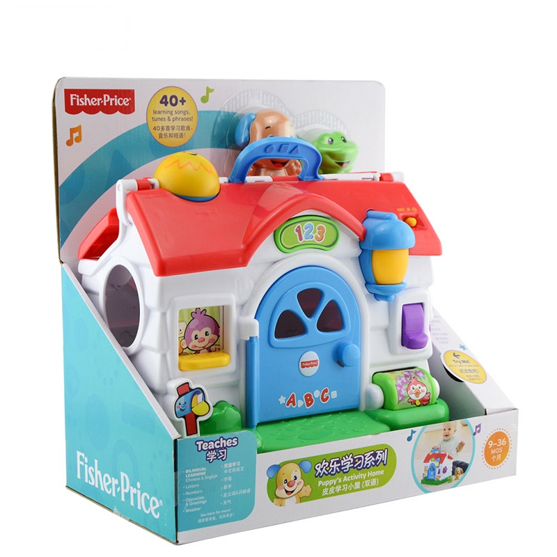 [苏宁自营]费雪(Fisher price)双语皮皮学习小屋 早教益智玩具 BLW10