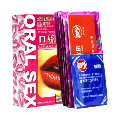 倍力乐果味口交套10只装 情趣口娇套 超薄男女用爽口无油套套情趣型安全套