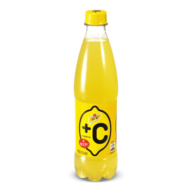 怡泉+C 柠檬味汽水 500ml