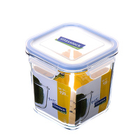 三光云彩(GLASSLOCK)保鲜盒钢化耐热玻璃五谷杂密封罐 方形高桶储物罐汤碗RP530 920ml玻璃保鲜盒储物罐