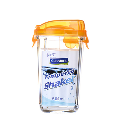 三光云彩(GLASSLOCK)便携式水杯 钢化耐热玻璃水杯茶杯 果汁牛奶杯 RC105 500ml