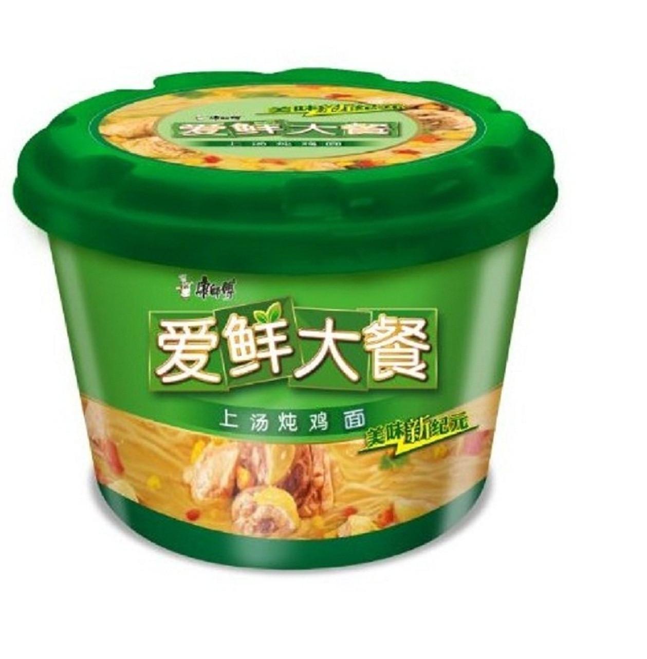 康师傅爱鲜大餐上汤炖鸡面98g/碗