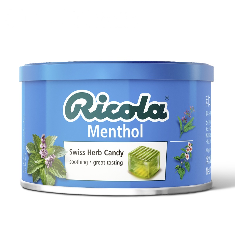 [苏宁超市]利口乐 (Ricola )香草润喉糖(特强薄荷味)100g 瑞士进口