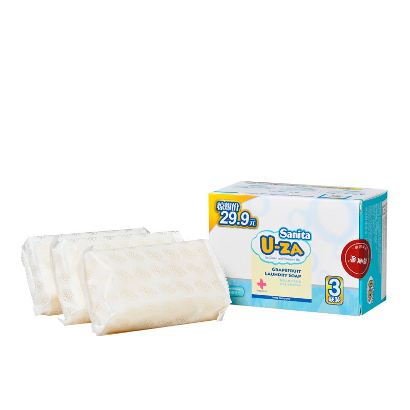 U-ZA婴幼儿柚子洗衣皂三联装 150g*3块 韩国原装进口