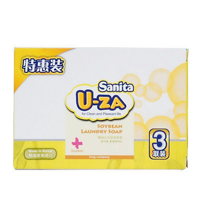Sanita U-ZA203907婴幼儿大豆洗衣皂三联装 150g*3块