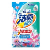 洁霸（Attack）瞬清无磷洗衣液(恬静百合香) 1.5kg/袋 花王出品