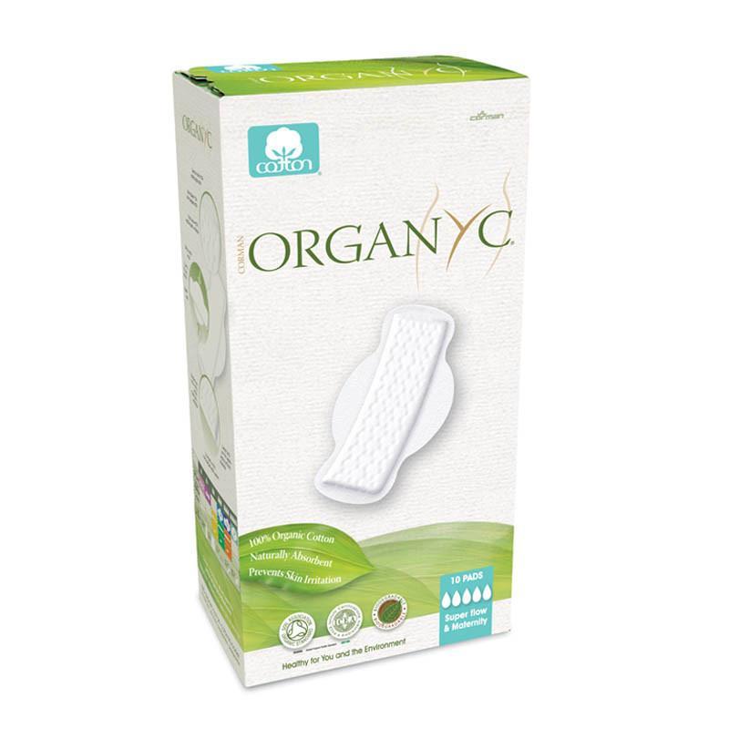 【苏宁易购超市】欧然尼organyc 意大利进口 量多超柔型卫生巾 10片装 240mm ORGST07