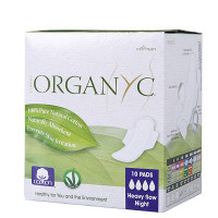 [苏宁易购超市]欧然尼organyc 意大利原装进口 超薄纯棉护翼夜用卫生巾 10片/盒 ORGST03