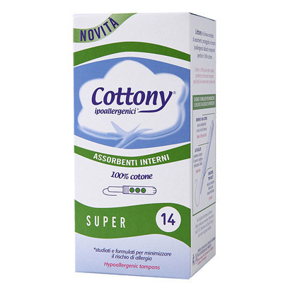 [苏宁易购超市]特恩尼纯棉卫生棉条环保硬纸助导管量多型14支/盒3水滴约中等吸收量LC-COT853