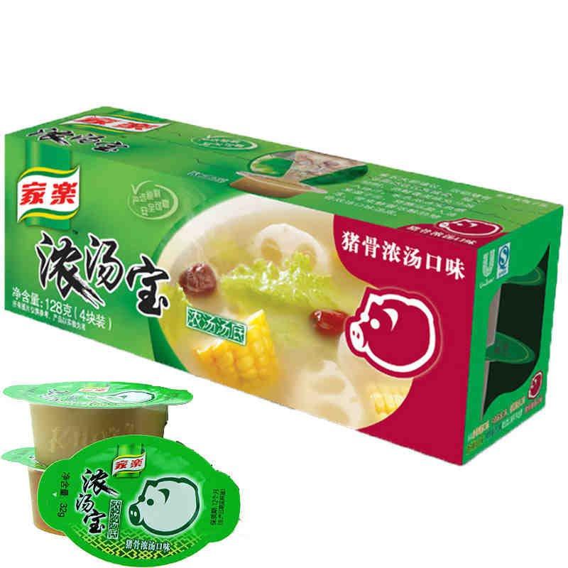 家乐浓汤宝猪骨浓汤4块装新32g*4
