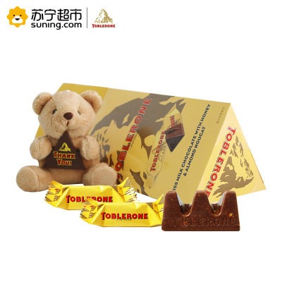 瑞士三角(Toblerone)迷你牛奶巧克力含蜂蜜及巴旦木糖200g/盒