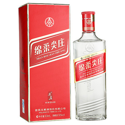 五粮液出品 尖庄 红标 50度 浓香型白酒 500ml 单瓶装