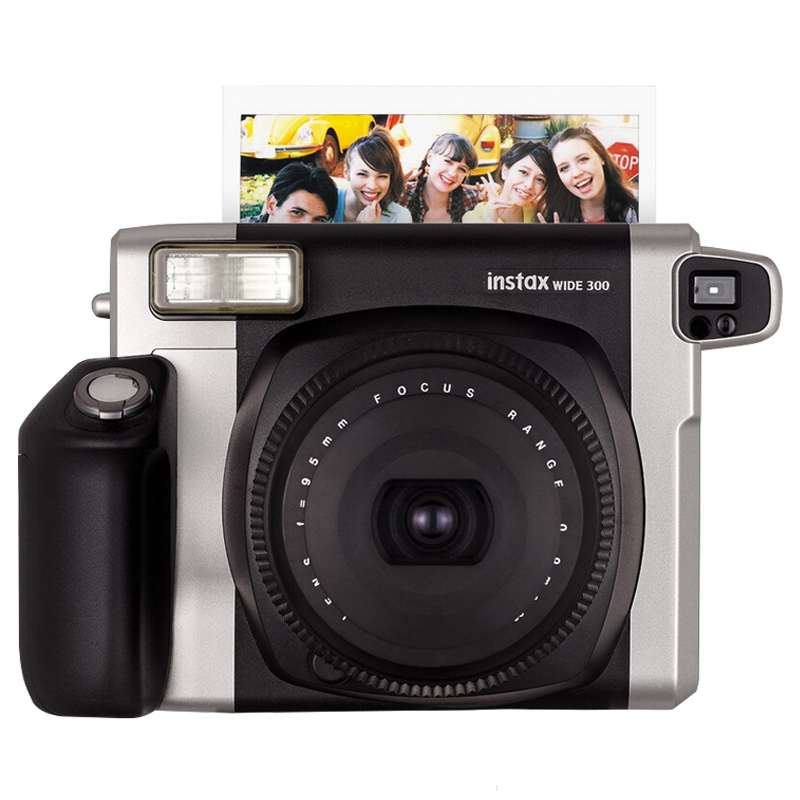 富士(FUJIFILM)INSTAX拍立得 相机 一次成像富士小尺寸相机黑色 wide 300宽幅胶片相机 宽幅大开视野
